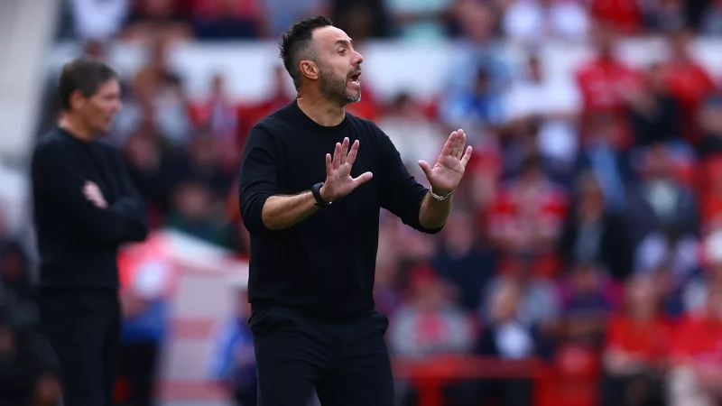 De Zerbi po 0:0 w Nottingham: graliśmy dobrze, ale w ostatniej tercji musimy podejmować lepsze decyzje