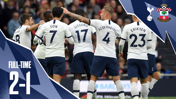 Tottenham Hotspur 2:1  Southampton FC. Trzy punkty zostają w Londynie!